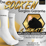 Canzt Weiße Crew Socks Tennissocken Herren & Damen 6er Set 43-46 Baumwolle