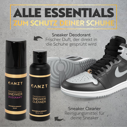 Sneaker Deodorant und Sneaker Cleaner aus der Canzt Black Box