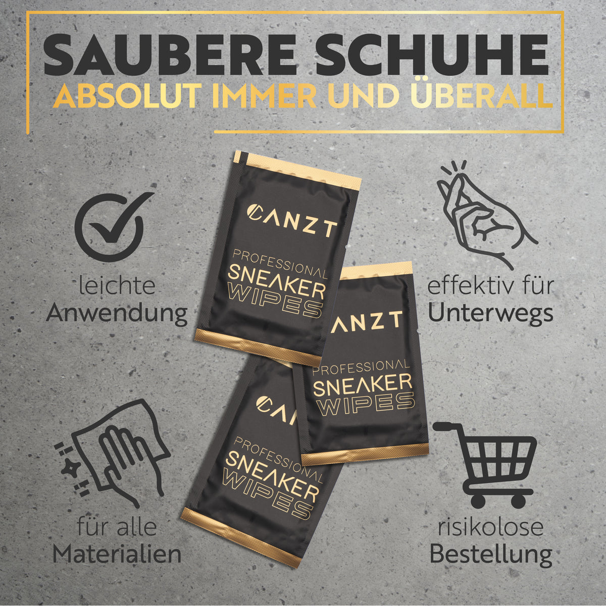 Saubere Schuhe immer und überall: leichte Anwendung, für alle Materialien