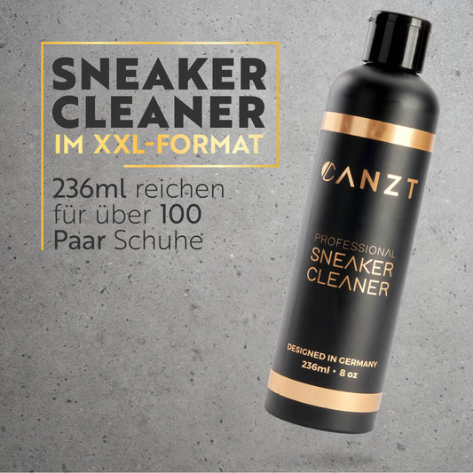 XXL Flasche - Premium Reinigungsmittel mit doppeltem Inhalt - Canzt - Professionelle Sneaker Reinigung & Pflege
